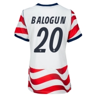 Camiseta Estados Unidos Folarin Balogun #20 Primera Equipación Replica Mundial 2026 para mujer mangas cortas